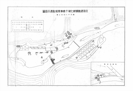 北海道鮭鱒孵化場千歳事業場配置平面図